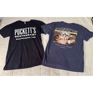 Puckett's Restaurant T-Shirt Small Bundle Graphic Tee‎ Nashville Murfreesboro